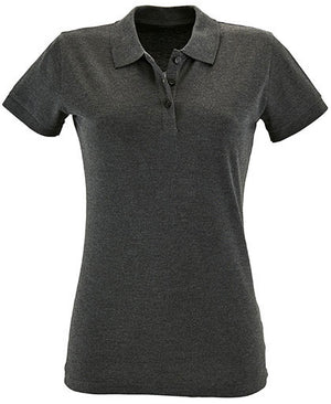 Koszulka polo damska Natural z krótki rękawem