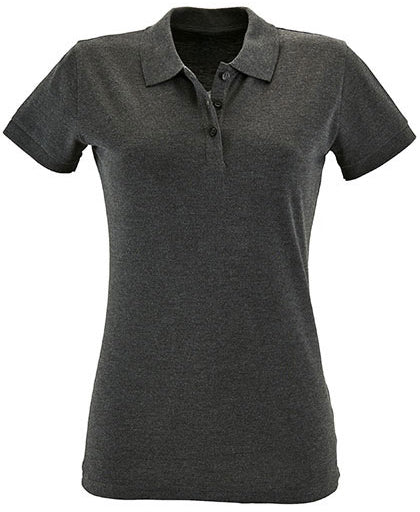 Koszulka polo damska Natural z krótki rękawem