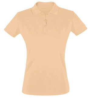 Koszulka polo damska Natural z krótki rękawem