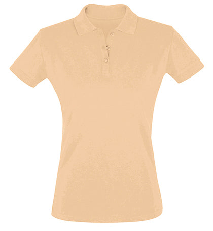 Koszulka polo damska Natural z krótki rękawem