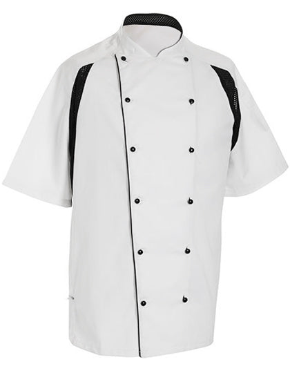 Bluza kucharska unisex Reglan z krótkim rękawem