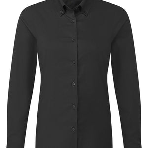 bluzka damska Oxford Premium z długim rękawem