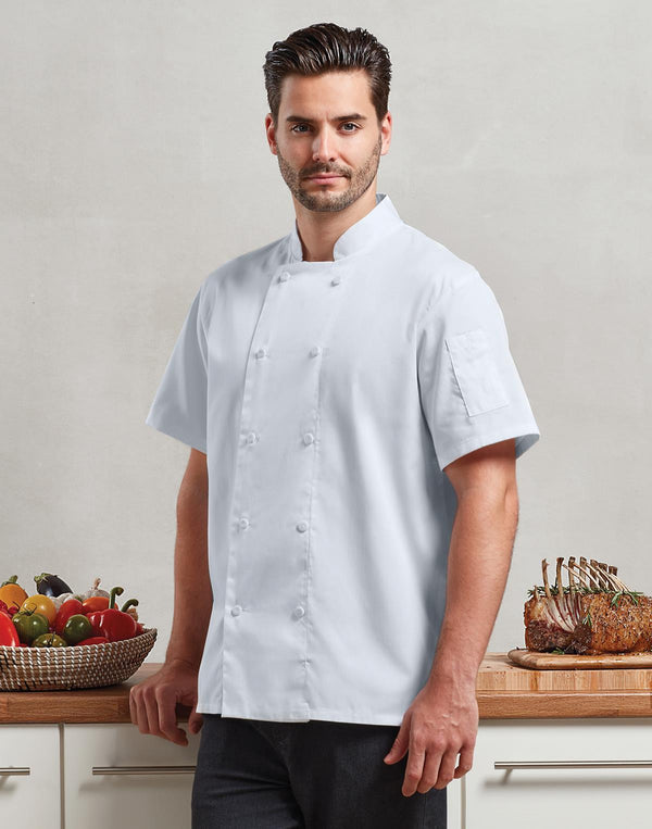 bluza kucharska unisex Aire krótki rękaw