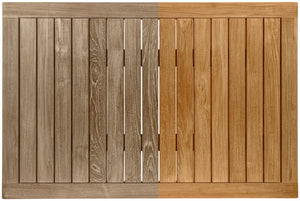 Outdoor-Teak-Tischplatte Mirello quadratisch; 70x70x3 cm (DxSxW); brązowy; kwadrat