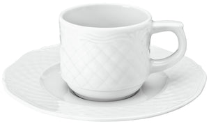 spodek do filiżanki do espresso Zürich; 13.5 cm (Ø); biały; okrągły; 6 sztuka / opakowanie