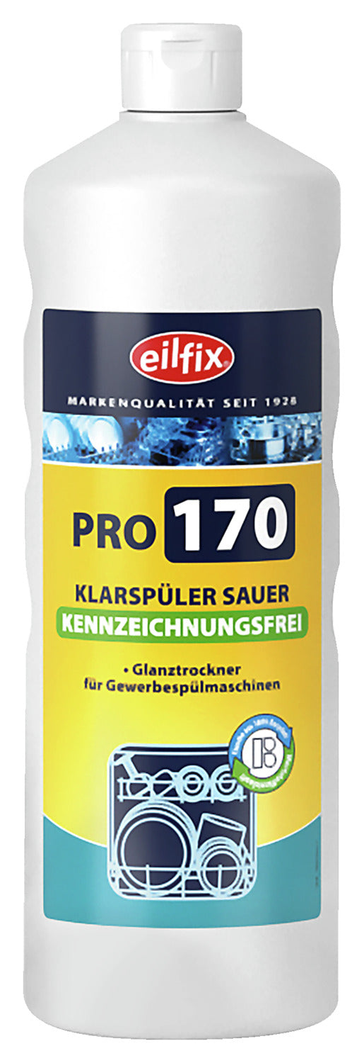 Klarspüler green Pro 170 kennzeichnungsfrei nach GHS Flasche; 1000 ml; transparentny; 12 sztuka / opakowanie