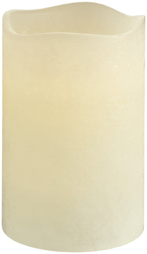 świeca LED Gardis; 10x15 cm (ØxW); biel kremowa; okrągły; 3 sztuka / opakowanie