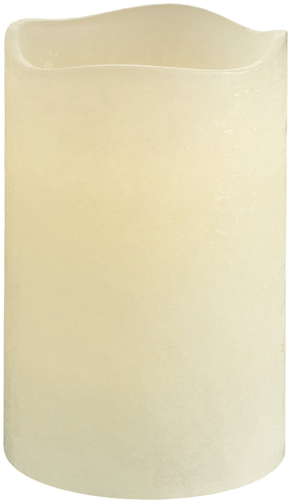 świeca LED Gardis; 10x15 cm (ØxW); biel kremowa; okrągły; 3 sztuka / opakowanie