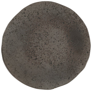 talerz płaski Ironstone; 22.5x2.75 cm (ØxW); ciemny brąz/czarny; okrągły; 6 sztuka / opakowanie