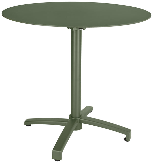 Outdoor-Aluminium-Tisch Taipa rund; 80x72 cm (ØxW); Platte oliwka