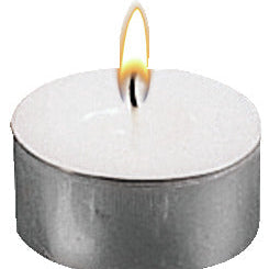 podgrzewacz 6 cm; 6x2.5 cm (ØxW); biały/srebro; okrągły; 12 sztuka / opakowanie