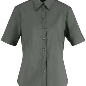 Bluse Kurzarm Porter Regular Fit; Kleidergröße 40; ciemny szary