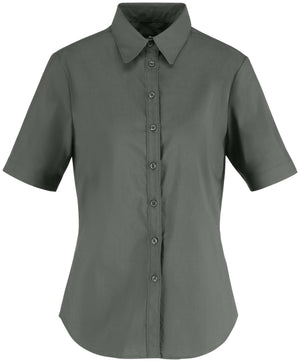 Bluse Kurzarm Porter Regular Fit; Kleidergröße 40; ciemny szary