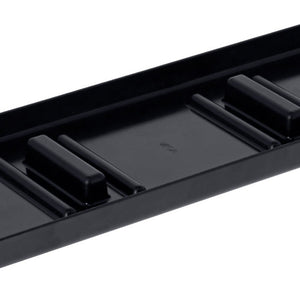 Tropfschale Esino; 39.2x12.4x2 cm (DxSxW); czarny; prostokątny