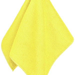 ściereczka z mikrofibry Clean; 35x35 cm (SxD); żółty; kwadrat; 5 sztuka / opakowanie