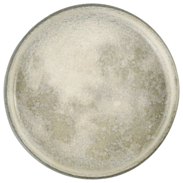 talerz płaski Selene z rantem; 27x2.4 cm (ØxW); szary/biały; okrągły; 6 sztuka / opakowanie