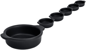  12x3 cm (ØxW); czarny; okrągły; 6 sztuka / opakowanie