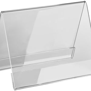 tabliczka prostokątny; Größe DIN A7, 10.5x10.5x8.5 cm (DxSxW); transparentny