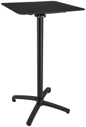 Outdoor-Aluminium-Stehtisch Taipa quadratisch; 60x60x108 cm (DxSxW); Platte czarny