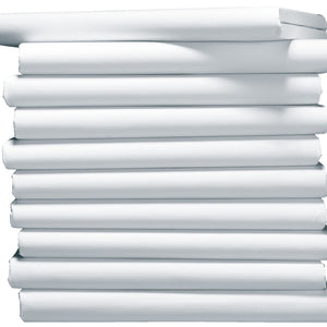 prześcieradło z gumką Portland Jersey; 90-100x200 cm (SxD); biały; 10 sztuka / opakowanie