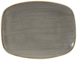 Chefs Oblong Platte Stonecast Peppercorn; 26.1x20.2 cm (DxS); szary/brązowy; prostokątny; 12 sztuka / opakowanie