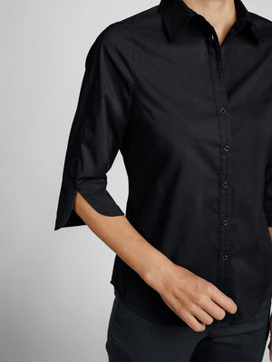 Bluse Dreiviertelarm Porter Regular Fit; Kleidergröße 40; czarny