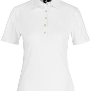 Damen-Polo Malme Halbarm; Kleidergröße S; biały