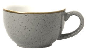 Cappuccino Tasse Stonecast Grey ; 170ml, 9x5.5 cm (ØxW); szary/brązowy; okrągły; 12 sztuka / opakowanie