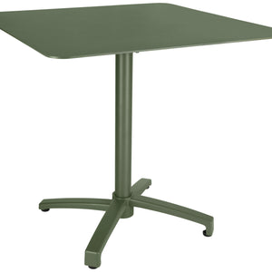 Outdoor-Aluminium-Tisch Taipa quadratisch; 80x80x72 cm (DxSxW); Platte oliwka