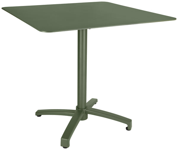 Outdoor-Aluminium-Tisch Taipa quadratisch; 80x80x72 cm (DxSxW); Platte oliwka