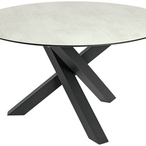 stół Gwin; 130x72 cm (ØxW); Platte kamiennoszary