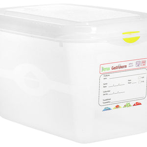 pojemnik GN z tworzywa sztucznego Dena 45017; Größe GN 1/4, 4300ml, 26.5x16.2x15 cm (DxSxG); transparentny; 6 sztuka / opakowanie