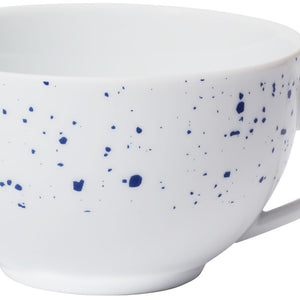 filiżanka do kawy Mixor z kropkami; 220ml, 9.5x5.5 cm (ØxW); biały/niebieski; okrągły; 6 sztuka / opakowanie