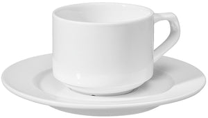 spodek do kubka / filiżanki do kawy Base; 15 cm (Ø); biały; okrągły; 6 sztuka / opakowanie