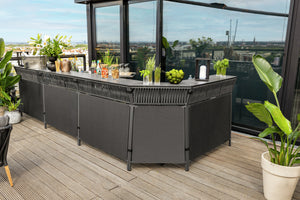 Outdoorbar Baruba Element Gerade; 120x56x115 cm (DxSxW); beton/antracyt