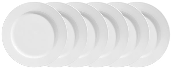 talerz płaski Base; 21 cm (Ø); biały; okrągły; 6 sztuka / opakowanie