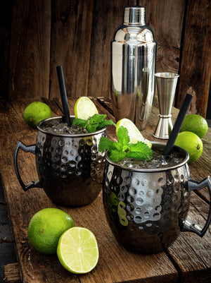 słomka Jumbo; 0.8x25 cm (ØxD); czarny; 100 sztuka / opakowanie