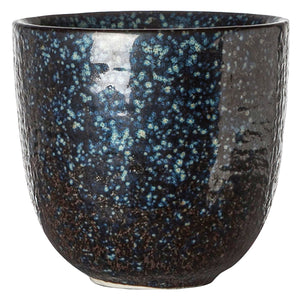 kubek Black yoru bez uchwytu; 270ml, 8.5x8 cm (ØxW); czarny/niebieski; 6 sztuka / opakowanie