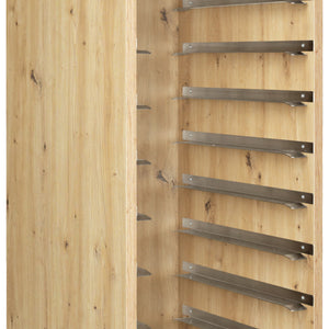 Tablett-Abräumwagen Baristo; 52x59x166 cm (SxGxW); dziki dąb