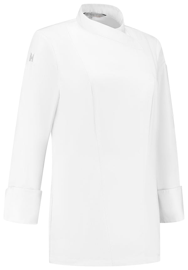 Damenkochjacke Arlette; Kleidergröße 3XS; biały