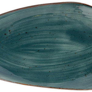 półmisek Nebro organiczny; 33x19x3.5 cm (DxSxW); niebieski; 3 sztuka / opakowanie