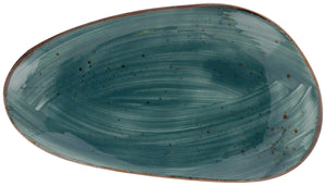 półmisek Nebro organiczny; 33x19x3.5 cm (DxSxW); niebieski; 3 sztuka / opakowanie