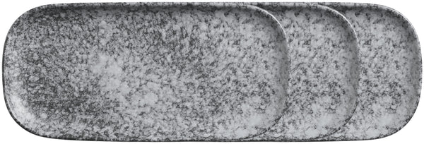 półmisek Mamoro prostokątny; 29.5x14x2.3 cm (DxSxW); czarny/biały; prostokątny; 3 sztuka / opakowanie