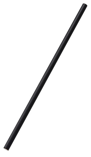 słomka Jumbo; 0.8x25 cm (ØxD); czarny; 100 sztuka / opakowanie