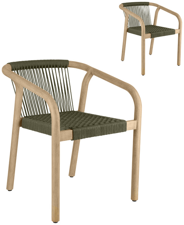 Outdoor-Stuhl Kando; 58x58x75 cm (SxGxW); siedzisko oliwka