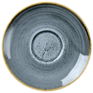 Kaffee-/Cappuccino-Untertasse Stonecast Blueberry; 15.6 cm (Ø); niebieski/brązowy; 12 sztuka / opakowanie