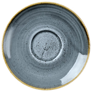Kaffee-/Cappuccino-Untertasse Stonecast Blueberry; 15.6 cm (Ø); niebieski/brązowy; 12 sztuka / opakowanie
