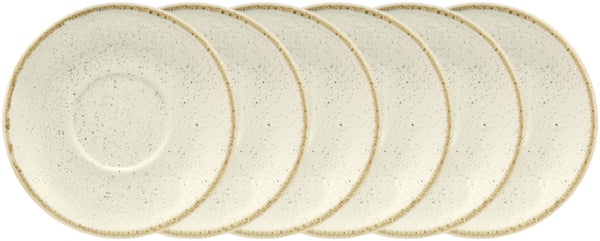 spodek do filiżanki do kawy Sidina; 16 cm (Ø); beżowy; okrągły; 6 sztuka / opakowanie