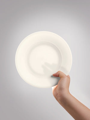 talerz płaski Premiora; 25 cm (Ø); biel kremowa; okrągły; 12 sztuka / opakowanie