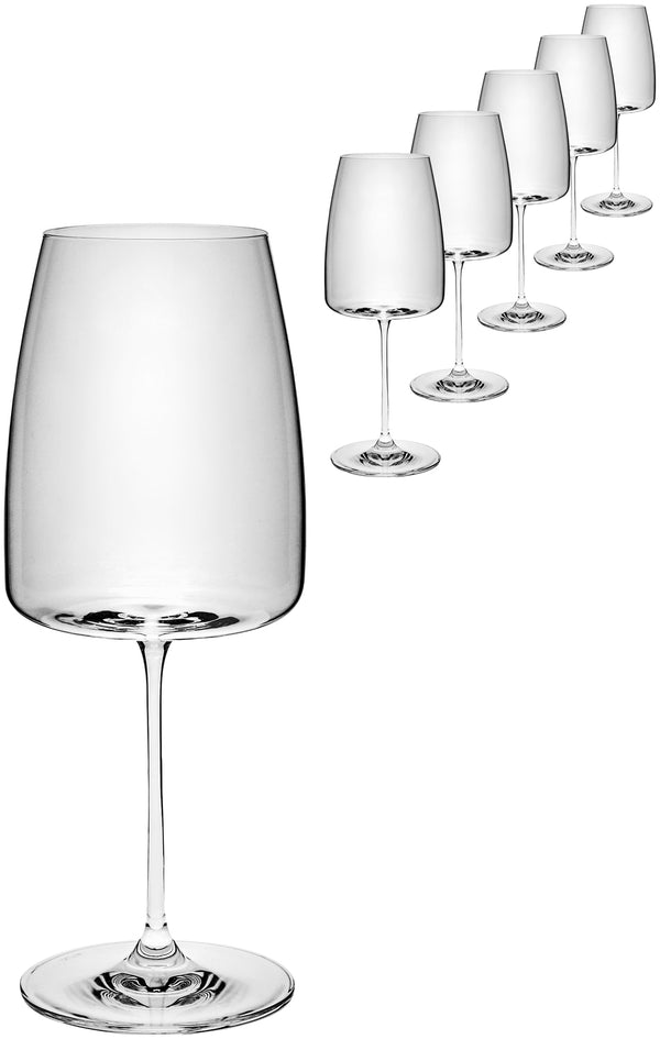 kieliszek do wina czerwonego Lotta ze znacznikiem pojemności; 670ml, 6.8x24 cm (ØxW); transparentny; 0.2 l Füllstrich, 6 sztuka / opakowanie